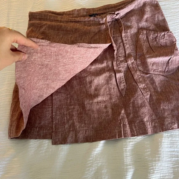 Patagonia hemp/organic cotton tie wrap skirt size 8 - Picture 2 of 4